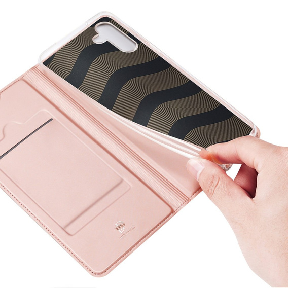 Etui Dux Ducis do Samsung Galaxy A14 4G/5G, Skinpro, różowe rose gold