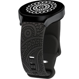 Pasek Silikonowy Uniwersalny 20mm, Carven, Czarny