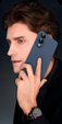 Nakładka Matt TPU do Samsung Galaxy S25 Edge – granatowa