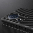 Etui skórzane do Xiaomi 13 Lite, Obudowa leather hybrid, Carbon Case, Czarne