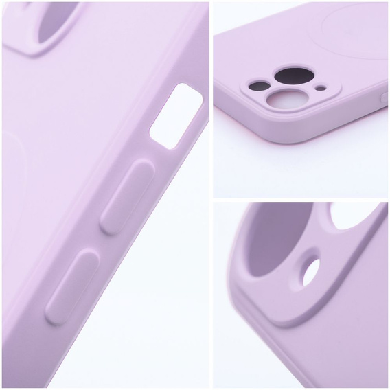 Etui do MagSafe ERBORD Silicone Mag Cover do iPhone 15 Plus, różowe