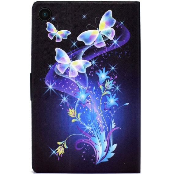 Etui do Samsung Galaxy Tab A8 10.5 SM-X200 SM-X205, Kwiaty i motyle