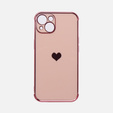 Etui do Apple iPhone 13, Electro heart, różowe rose gold