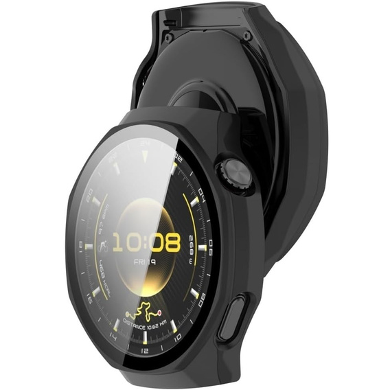 2w1 Etui + Szkło Hartowane do Huawei Watch GT 6 Pro 46mm, Czarne
