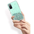 Etui do Samsung Galaxy S20 FE, Glittery, jasnoniebieskie