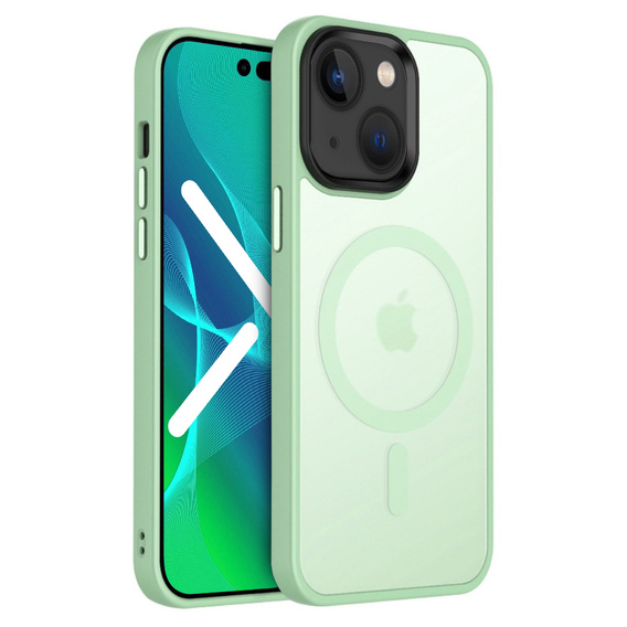 Etui do iPhone 14, Simple MagSafe, zielone