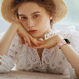3x Pasek Silikonowy do Apple Watch 1/2/3/4/5/6/7/8/9/10/11/SE Ultra 1/2/3 42/44/45/46/49mm kwiatki beżowy/różowy/czarny