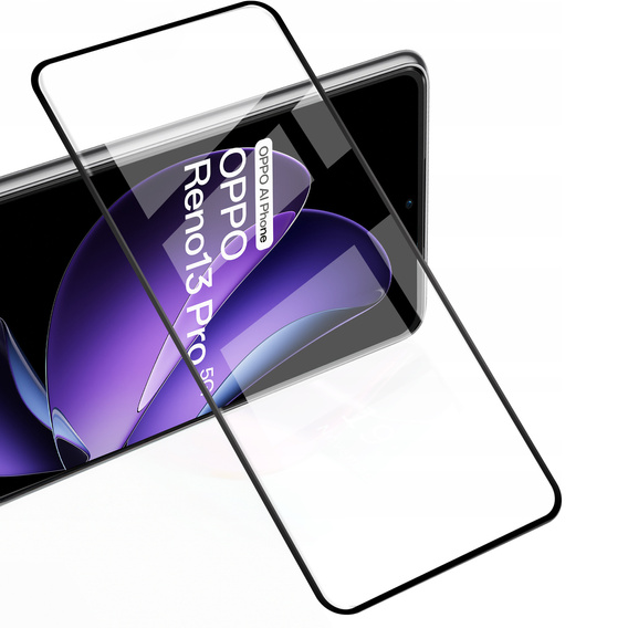 2x Szkło Hartowane do Oppo Reno 13 Pro, ERBORD 3D pełne, szybka na cały ekran