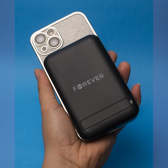 Forever Power Bank Bezprzewodowy MATB-100 PD QC 22.5W 10000 mAh – Czarny Magnetyczny