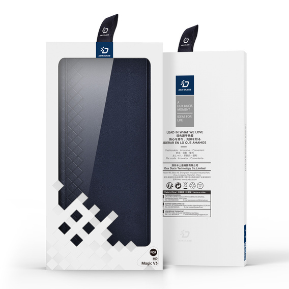 Etui Dux Ducis Bril Series do Honor Magic V5 5G, niebieskie