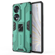 Etui do Honor 70 5G, Military kickstand, zielone