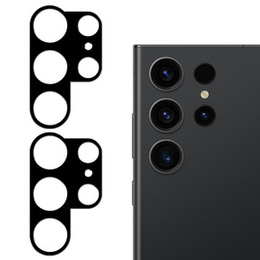 2x Szkło hartowane na aparat ERBORD do Samsung Galaxy S23 Ultra, czarne