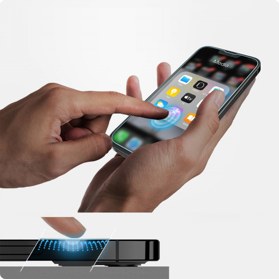 SPIGEN Szkło Hartowane do iPhone 16E / 14 / 13 / 13 Pro, Glas.TR EZ Fit (2 sztuki)