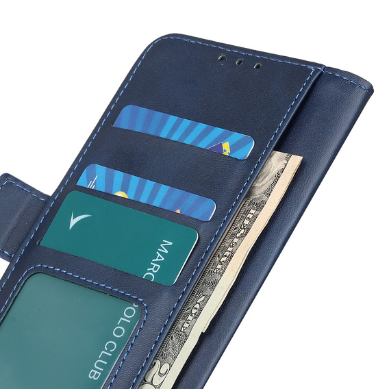 Etui z klapką do Motorola Moto E13, Wallet, niebieskie