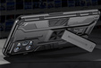 Etui do Realme GT 2 5G / GT Neo 2 / GT Neo 3T, Military kickstand z blaszką do uchwytu, czarne