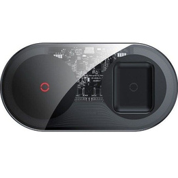 Baseus 3in1 Bezprzewodowa ładowarka indukcyjna MagSafe, czarna