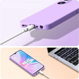 Etui do Oppo A38 4G / Oppo A18 4G, Silicone Lite, fioletowe