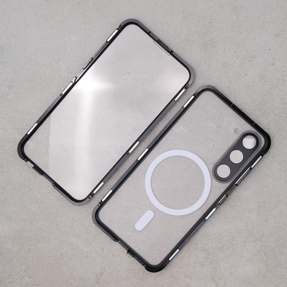 Etui Magnetic Dual Glass MagSafe do Samsung Galaxy S23, czarne
