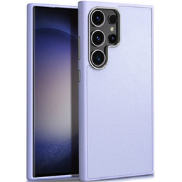 Etui skórzane do Samsung Galaxy S24 Ultra, leather hybrid, Fioletowe