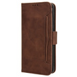 Etui z klapką do Samsung Galaxy A35 5G, Card Slot, brązowe