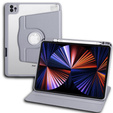 Etui do iPad Pro 11" 2022/2021/2020 (4/3/2 gen.), z miejscem na rysik, Obrotowe 360°, Fioletowe