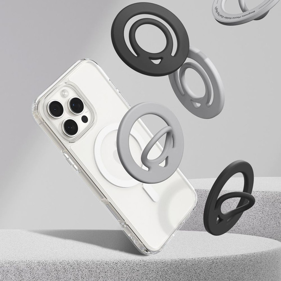 Spigen Dual pop, uchwyt do telefonu kompatybilny z MagSafe, Czarny