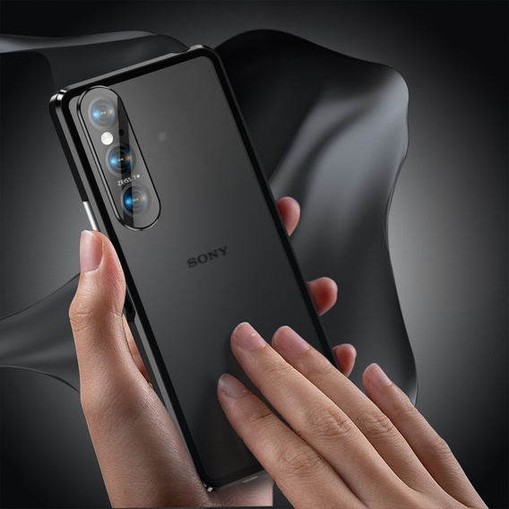 Etui Magnetic Glass do Sony Xperia 1 VI, czarne