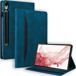 Etui do Samsung Galaxy Tab S10 FE+ Plus, Classic, z miejscem na rysik, niebieskie