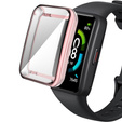 2w1 Etui z osłoną na ekran do Huawei Band 6/7, Różowe