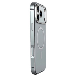 Etui do iPhone 17 Pro, Metal Frame, do MagSafe – szare