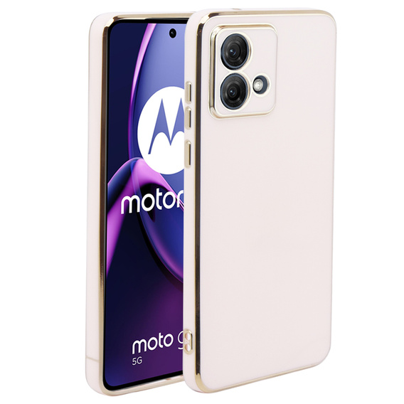 Etui do Motorola Moto G84 5G, Glamour CamShield, różowe rose gold