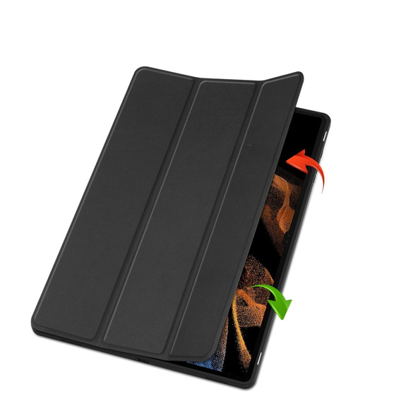 Etui do Samsung Galaxy Tab S10 Ultra, Smartcase z miejscem na rysik, czarne