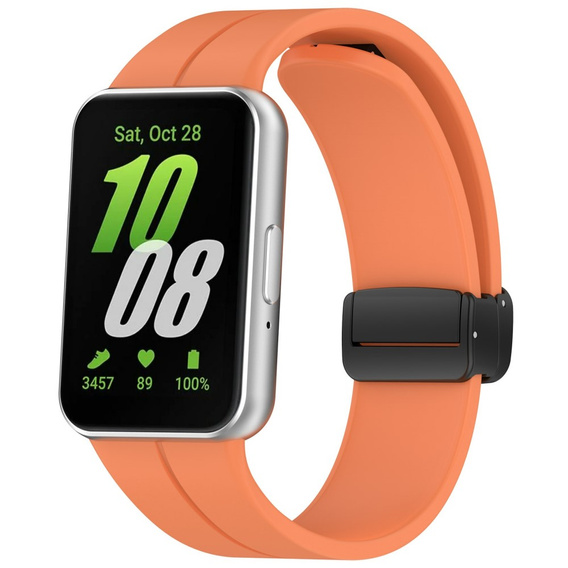 Pasek Silikonowy do Samsung Galaxy Fit 3, Pomarańczowy
