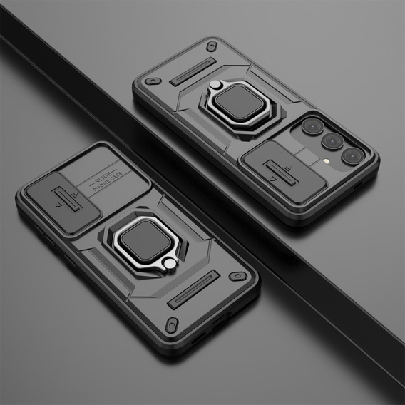 Etui KickStand Camera Lens do Samsung Galaxy S24, czarne