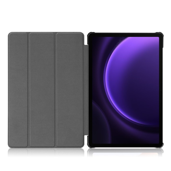Etui do Samsung Galaxy Tab S9 FE / S10 FE, Tri-fold, z miejscem na rysik, granatowe