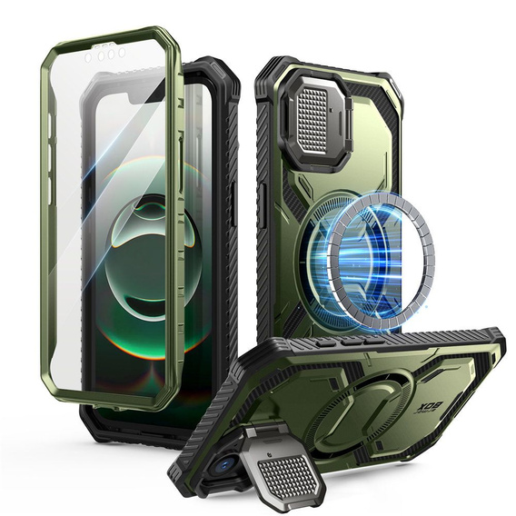 Etui Supcase do Iphone 16E, IBLSN ArmorBox MagSafe, Zielone
