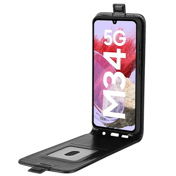 Etui z klapką do Samsung Galaxy M34, Flip, czarne