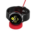 Ładowarka, Stacja dokująca do Samsung Galaxy Watch 3/4/5/6/7/Pro/Ultra/Active, Czerwona