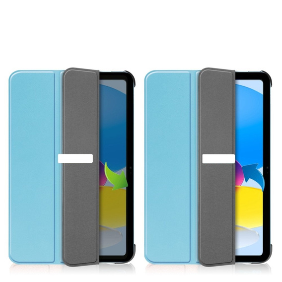 Etui do iPad 10.9" 2022 (10 gen.) / iPad 11" 2025 A16 (11 gen.), Smartcase z miejscem na rysik, niebieskie