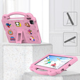 Etui do iPad 10.9" 2022 (10 gen.), Cute Patterns, z podstawką, Różowe