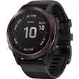 Nakładka Bezel Ring do Garmin Fenix 6 / 6 Pro / 6 Sapphire, Czarno - Czerwona