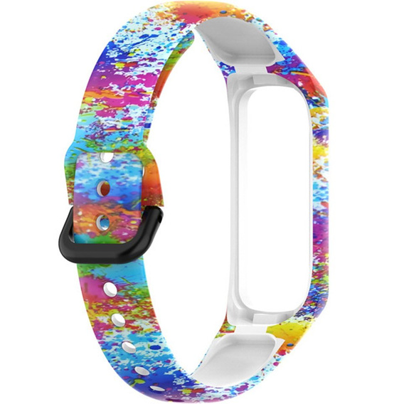 Pasek Silikonowy do Samsung Galaxy Fit 2 SM-R220, Colorful Print