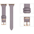 Pasek Skórzany do Apple Watch 1/2/3/4/5/6/7/8/9/10/11/SE Ultra 1/2/3 42/44/45/46/49mm, Fioletowy
