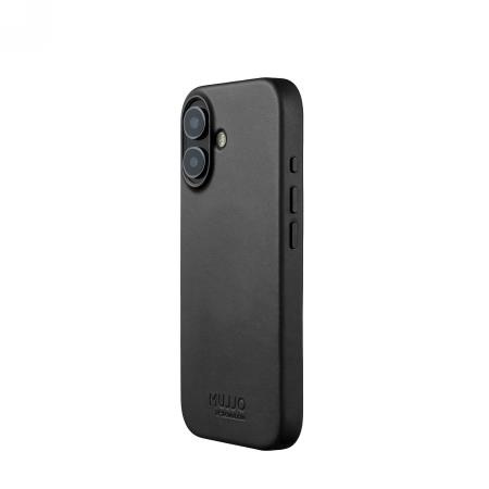 Etui Mujjo Skórzane do iPhone 17, MagSafe, czarne
