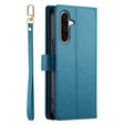 Etui z klapką do Samsung Galaxy A17 5G, Wallet Zipper Pocket, niebieskie