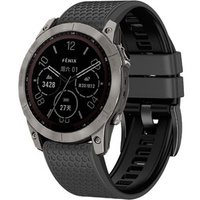 Pasek Silikonowy do Garmin Fenix 5/6/7 Forerunner 965/955/945/935 22mm, Szary / Czarny