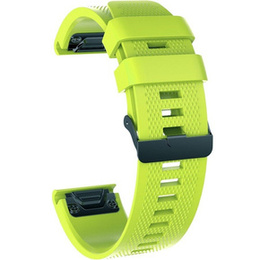 Pasek silikonowy quickfit do Garmin Fenix 26mm, Jasny zielony