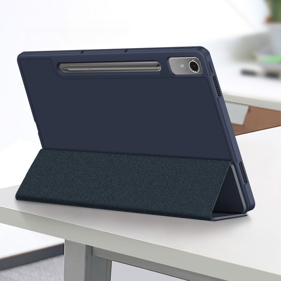 Etui do Lenovo Tab P12, Smartcase z miejscem na rysik, granatowe