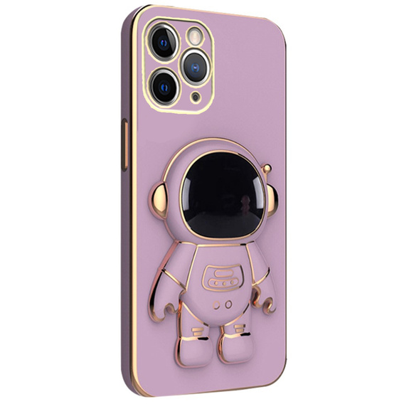 Etui do iPhone 13 Pro Max, Astronaut, fioletowe