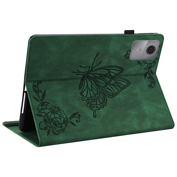 Etui do Lenovo Idea Tab 11", Butterfly, zielone